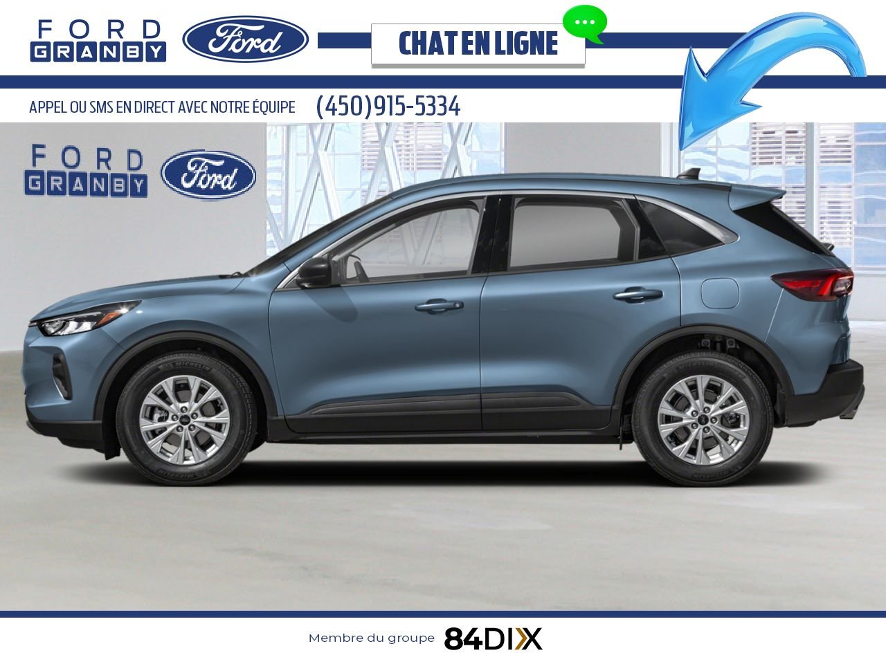 Ford Escape 2025 Bleu vapeur métallisé Granby - photo #2