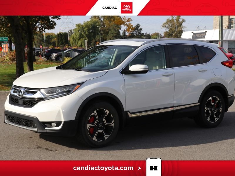 Honda CRV Touring AWD - CUIR - TOIT OUVRANT - HAYON ÉLECT 2019 Blanc