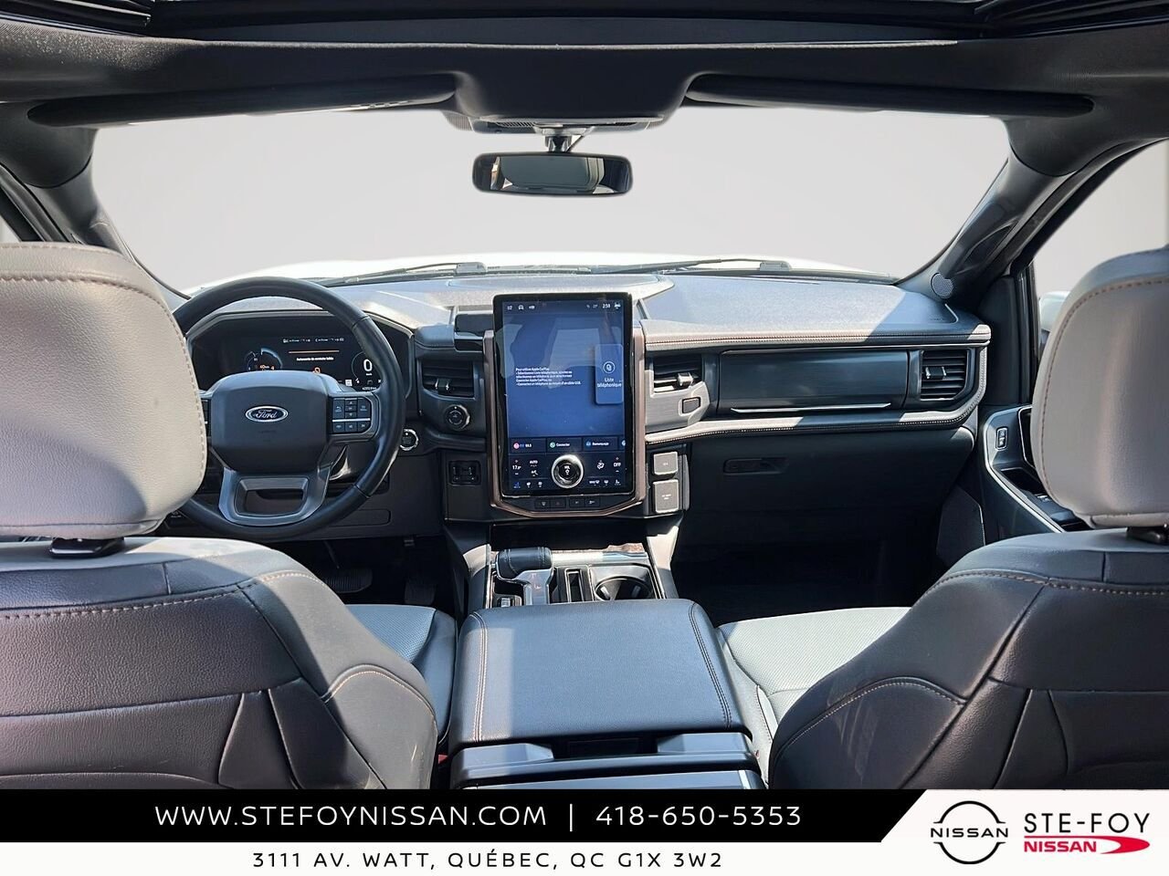 Ford F-150 Lightning LARIAT SuperCrew LONG RANGE 2023 Blanc Ste-Foy - photo #12