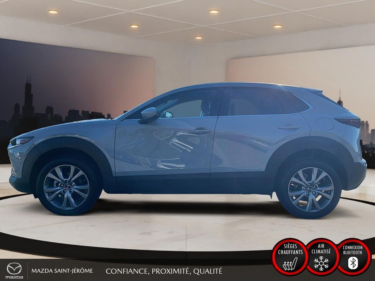 Mazda CX-30 GS LUXE | 1 PROPRIÉTAIRE | JAMAIS ACCIDENTÉ | TOIT OUVRANT | CUIR | AWD 2025 Gris Saint-Jérôme - photo #10