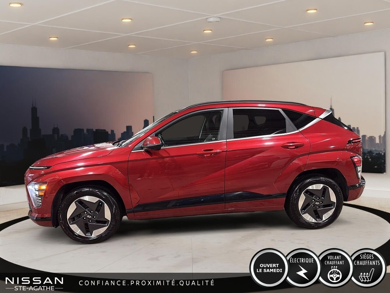 2024 Hyundai Kona Electric Red Saint-Jérôme - photo #5