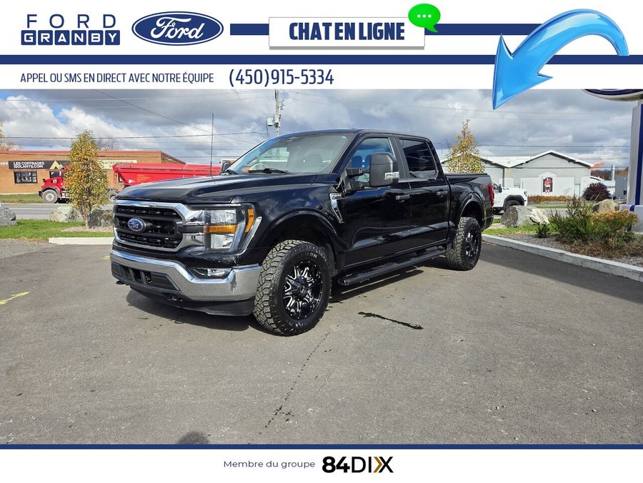 Ford F-150 XLT SuperCrew 4RM caisse de 5,5 pi 2023 Noir