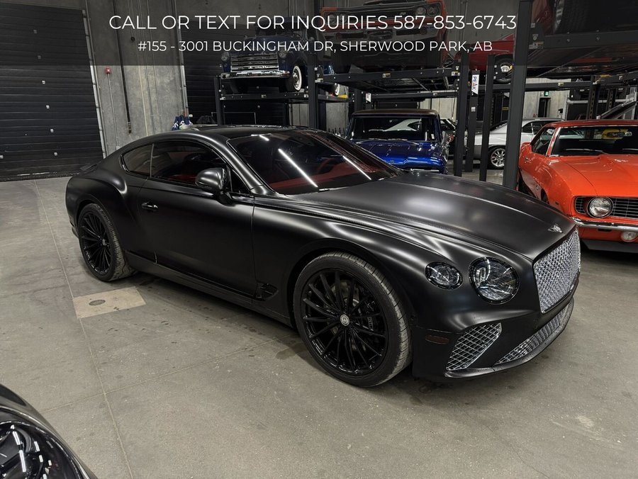 2020 Bentley Continental GT V8 | HRE Wheels | Full Stealth PPF | Clean Carfax Black
