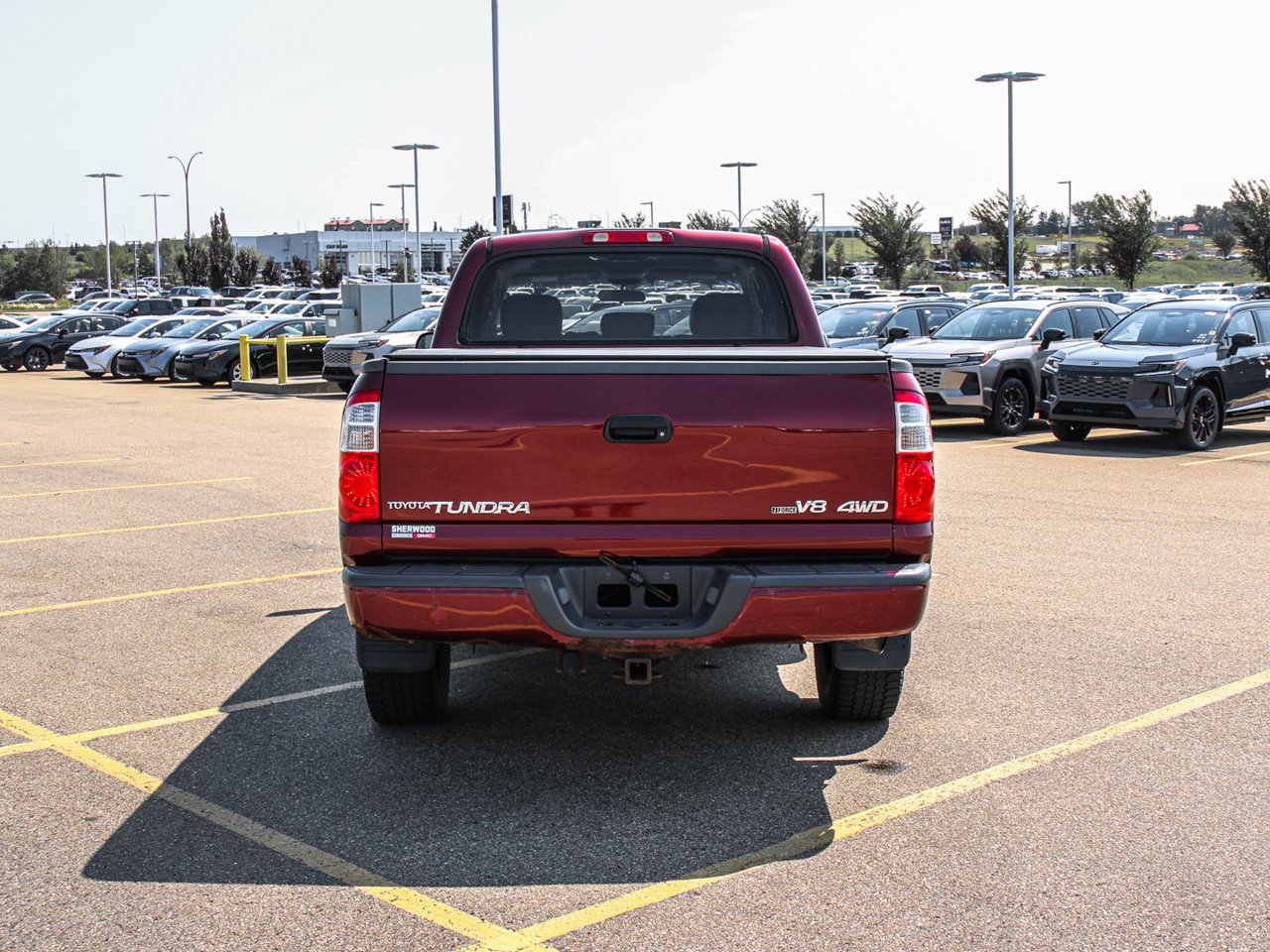 2005 Toyota Tundra Double Cab 140.6 V8 4WD Limited Red Sherwood Park - photo #6