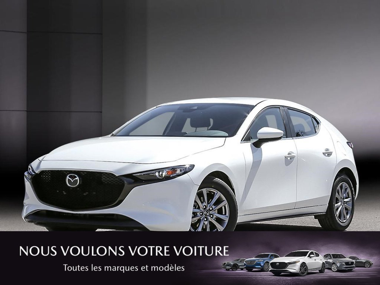 2026 Mazda Mazda3 Sport JM1BPAKL7T1897690 Snowflake White Pearl Mirabel - photo #0