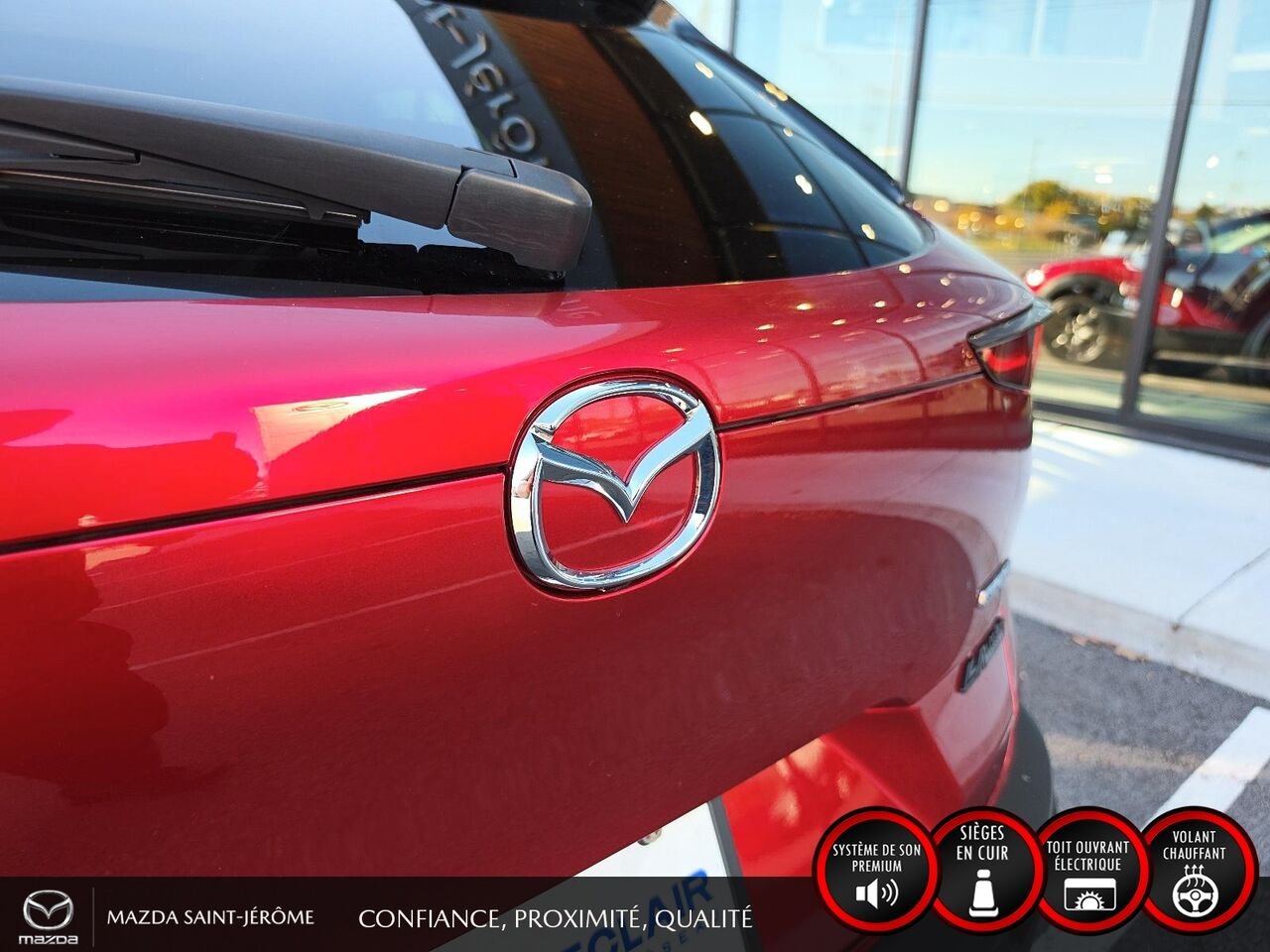 2023 Mazda CX-30 GT | 1 PROPRIÉTAIRE | JAMAIS ACCIDENTÉ | AWD | CUIR | TOIT OUVRANT | MAGS NOIR Red Saint-Jérôme - photo #7