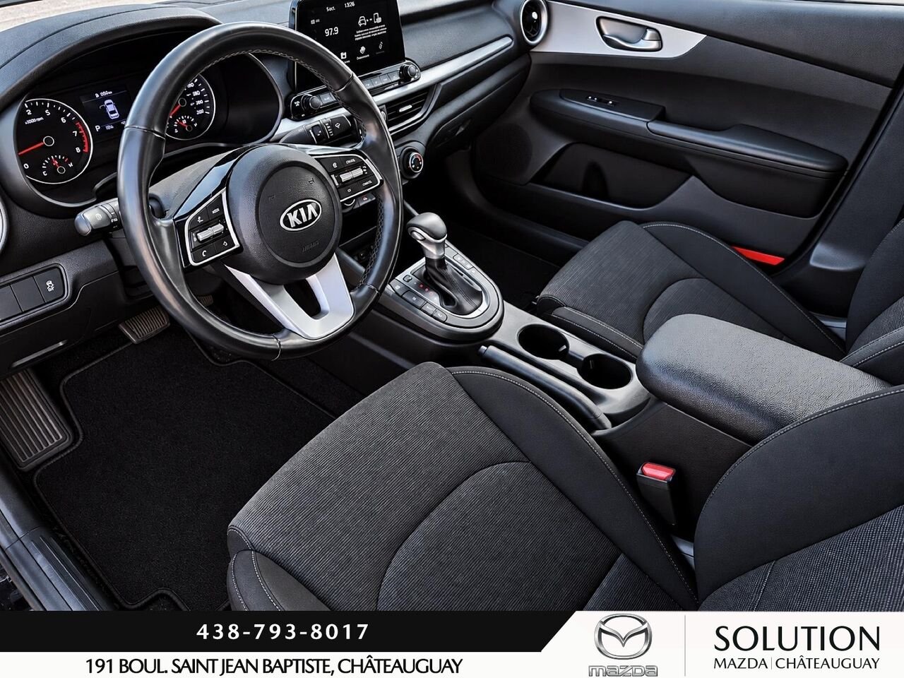 Kia Forte AUTOAMTIQUE / APPLE CARPLAY ET ANDROID AUTO 2021 Noir Châteauguay - photo #4
