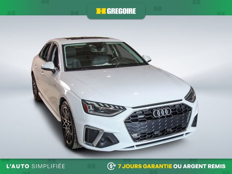 Audi A4 821431 | PROGRESSIVE AWD AUTO A/C CUIR TOIT NAV MAGS 2020 Blanc Laval - photo #0