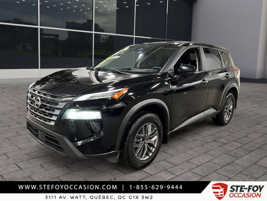 Nissan ROGUE S TRACTION INTEGRALE CAMERA DE RECUL , SIEGES CHAUFFANTS , CARPLAY, PRISE USB, SURVEILLANCE D’ANGLES MORTS. 2024 Noir
