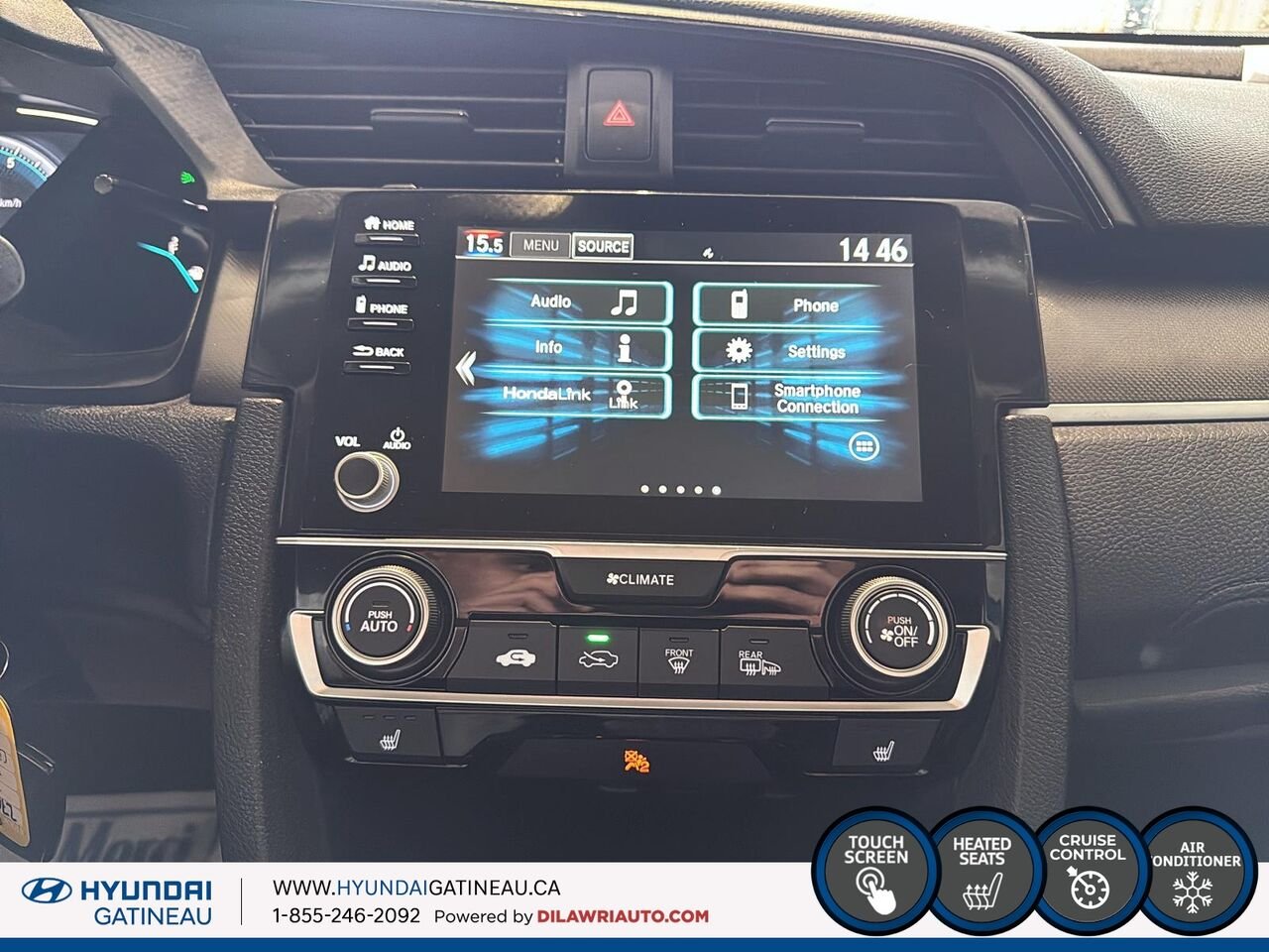 Honda Civic Berline LX CVT 2020 Bleu Ottawa & Gatineau - photo #15