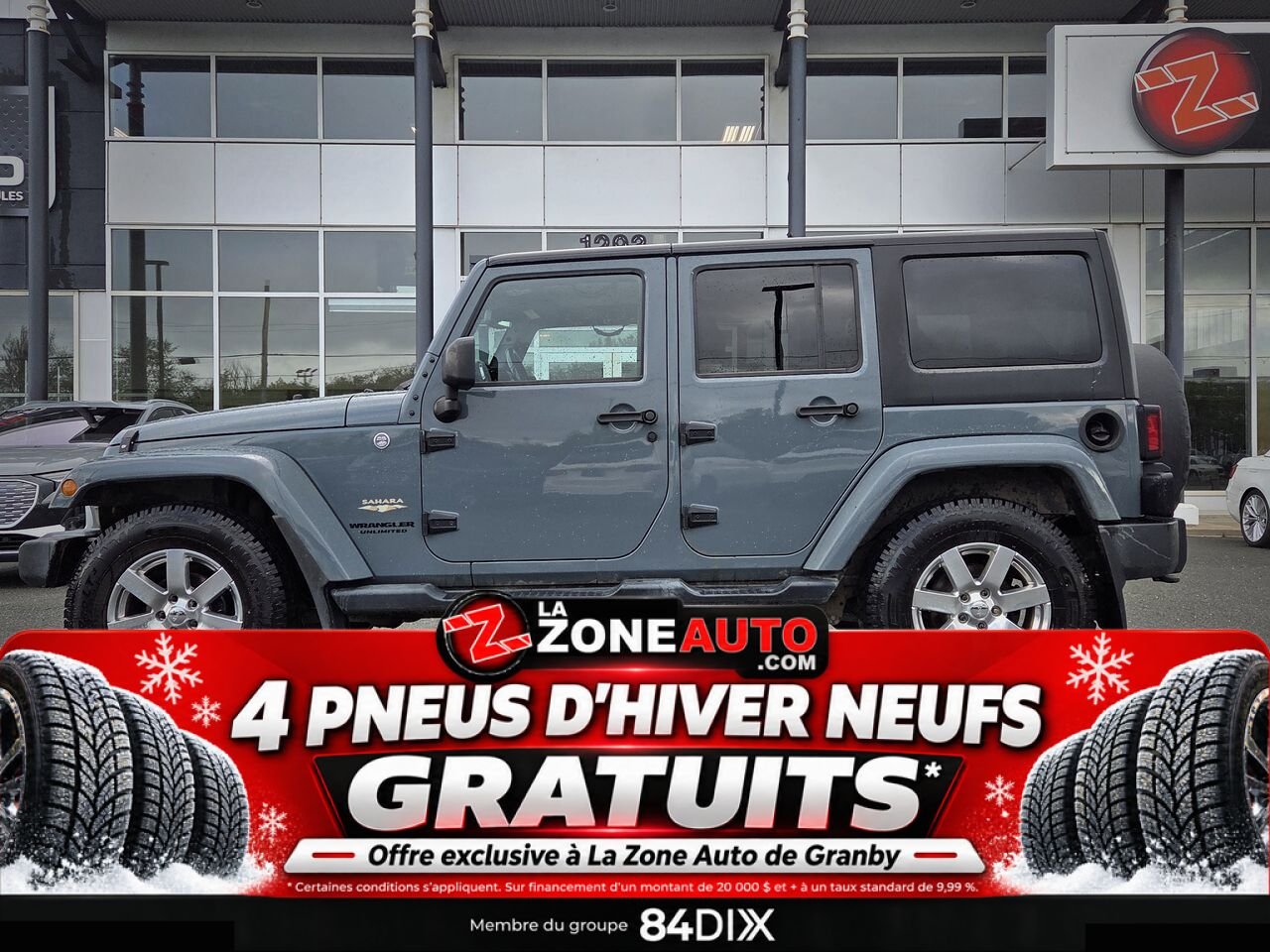 Jeep Wrangler Unlimited Sahara 2015 Gris Granby - photo #2