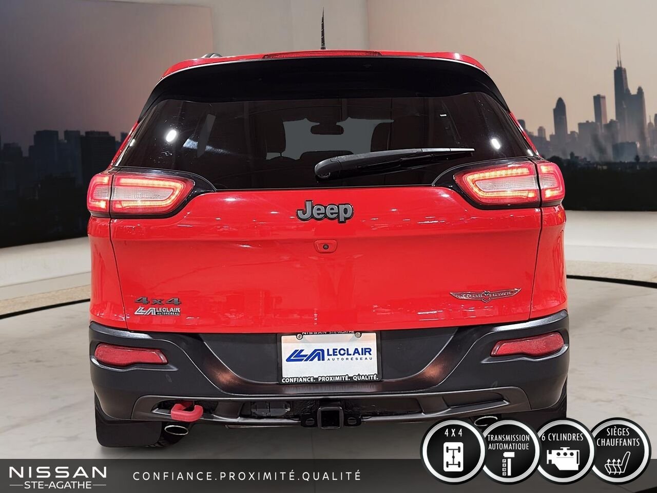 2017 Jeep Cherokee Red Ste-Agathe des Monts - photo #3