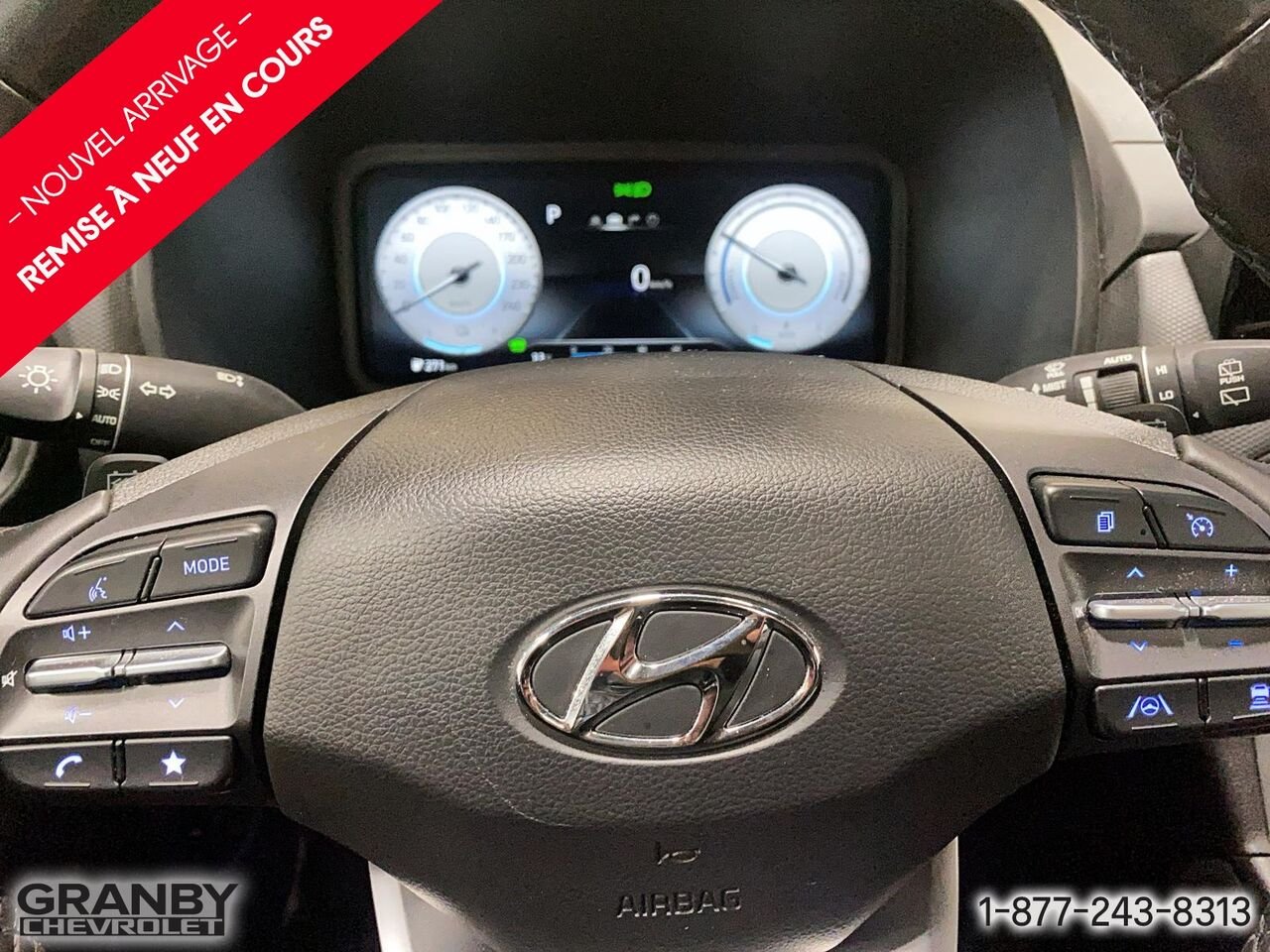 Hyundai Kona électrique Ultimate TA | 27-0277A 2023 Blanc Granby - photo #13