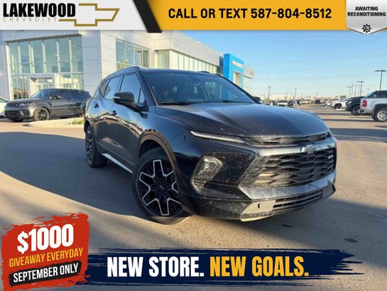 2023 Chevrolet Blazer RS Plus AWD 3.6L | Panoramic Sunroof Black