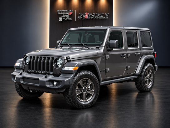 Jeep Wrangler UNLIMITED SPORT ALTITUDE, DEUX TOITS, ALPINE, PHARES AU LED 2021 Gris