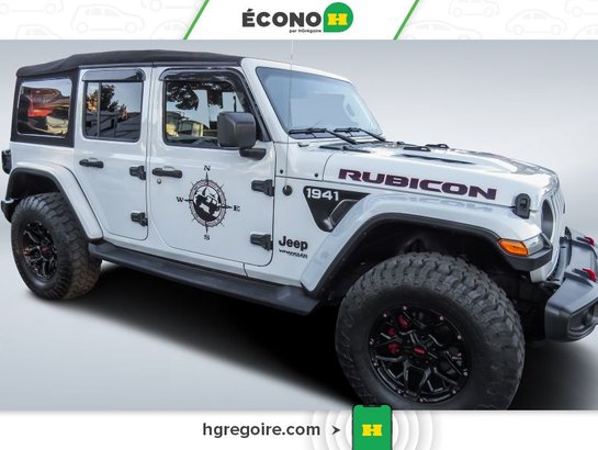 2018 Jeep Wrangler Unlimited Rubicon AUTO A/C CUIR NAV MAGS CAM RECUL White