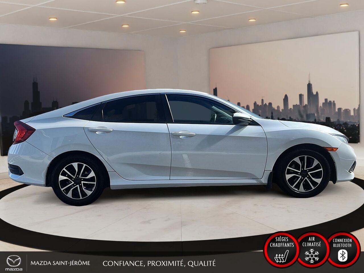 Honda Civic Berline 2020 Blanc Ste-Agathe des Monts - photo #4