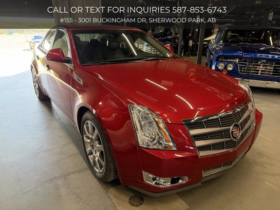 2009 Cadillac CTS w/1SB | Heated & Cooled Seats | Dual Climate Control | Low Km's | Clean CARFAX Red