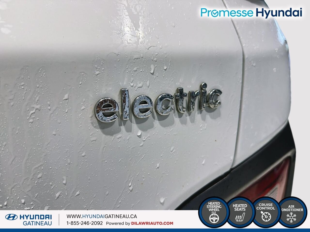 Hyundai Kona électrique Preferred TA *** Electrique , sieges chauffant , volants chauffants*** 2021 Blanc Ottawa & Gatineau - photo #5