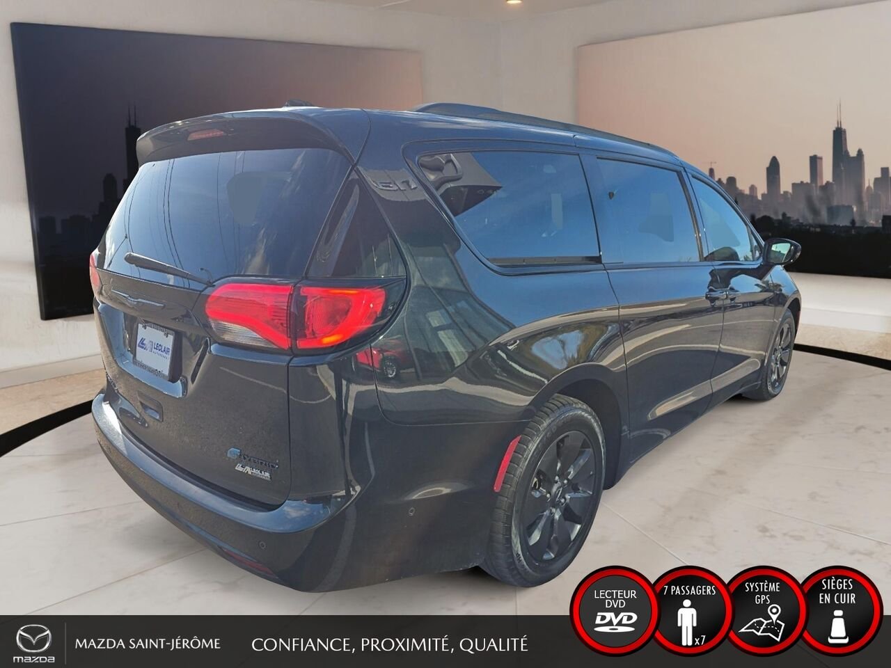 2020 Chrysler Pacifica Hybrid LIMITED S | JAMAIS ACCIDENTÉ | HYBRIDE RECHARGEABLE | TOIT PANO | CUIR | TV/DVD Black Saint-Jérôme - photo #5