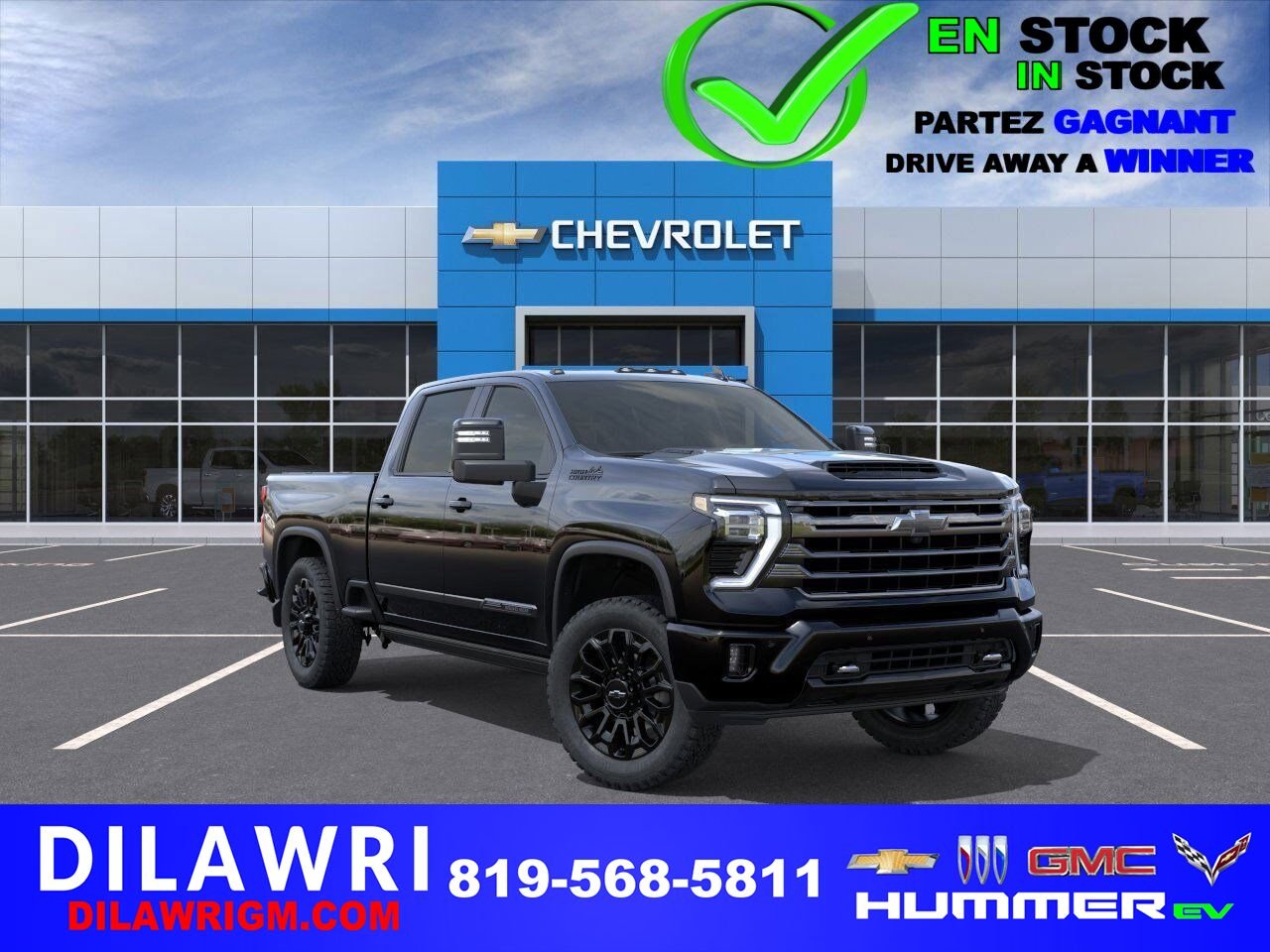 2025 Chevrolet Silverado 2500HD High Country cabine multiplace 4RM 159 po BLACK Gatineau - photo #0