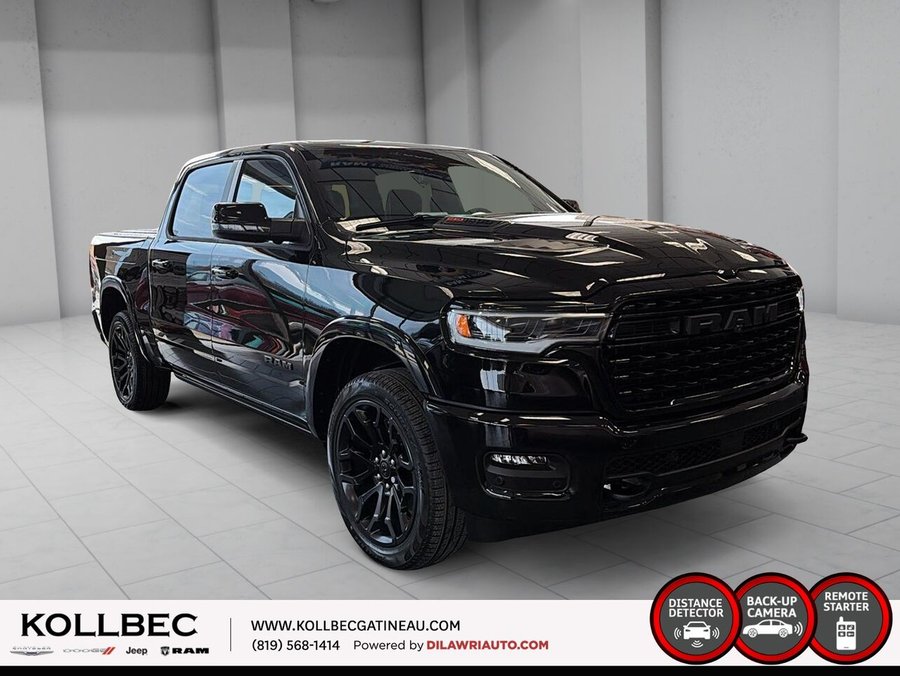 RAM 1500 Limited cabine d'équipe 4x4 caisse de 5 pi 7 po 2026 Couche nacrée cristal noir étincelant