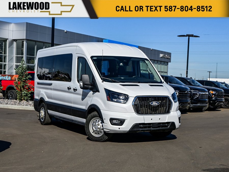 2026 Ford Transit Passenger Wagon XLT 302A AWD 3.5L EcoBoost 12 Passenger | Keyless Ignition White