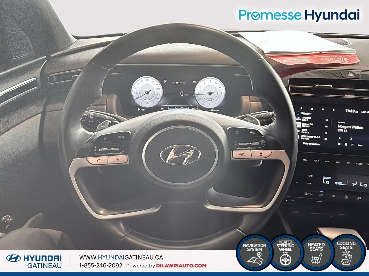 2023 Hyundai Santa Cruz Ultimate TI*** cuir , toit ouvrant , navigation et plus *** Black Ottawa & Gatineau - photo #11