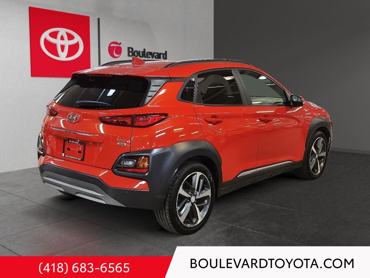 Hyundai Kona 100408A-51 | 1.6T ULTIMATE TI, AWD 2020 Orange Québec - photo #3