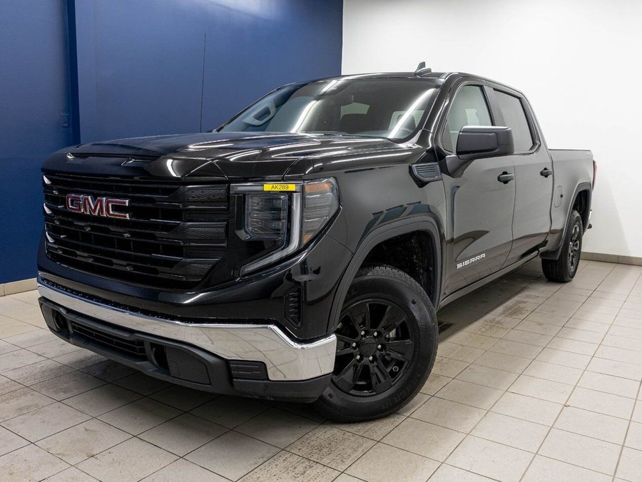 GMC Sierra 1500 PRO CREW 4X4 *CARPLAY* GR. SECURITE *WIFI* USB 2024 Noir