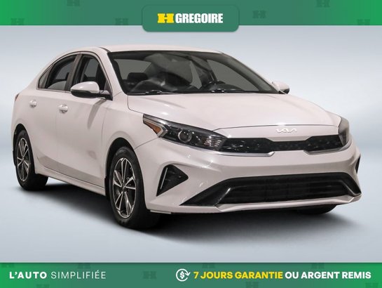 2022 Kia Forte EX AUTO AC GR ELECT MAGS CAM RECUL BLEUTOOTH White