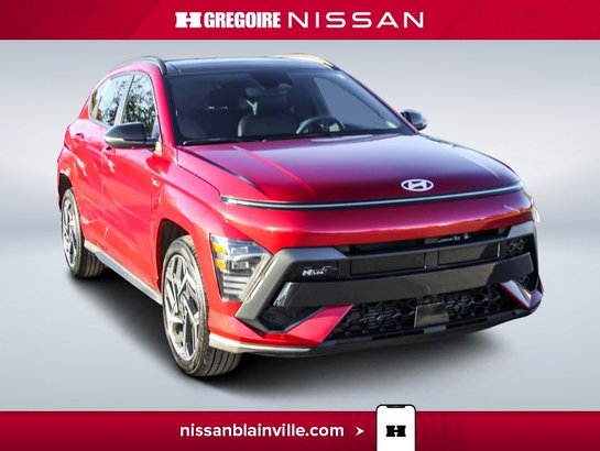 2025 Hyundai Kona N Line SIEGE CHAUFANT CARPLAY VOLANT CHAUFFANT Red