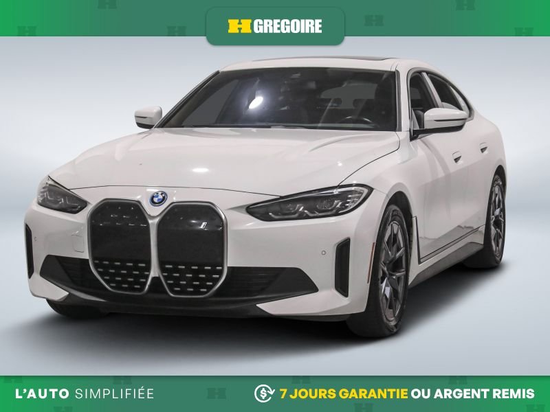 BMW i4 eDrive35 AUTO A/C CUIR TOIT NAV MAGS CAM RECUL BLE 2024 Blanc