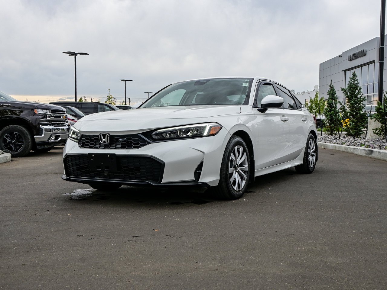 2025 Honda Civic Sedan LX CVT White Sherwood Park - photo #3