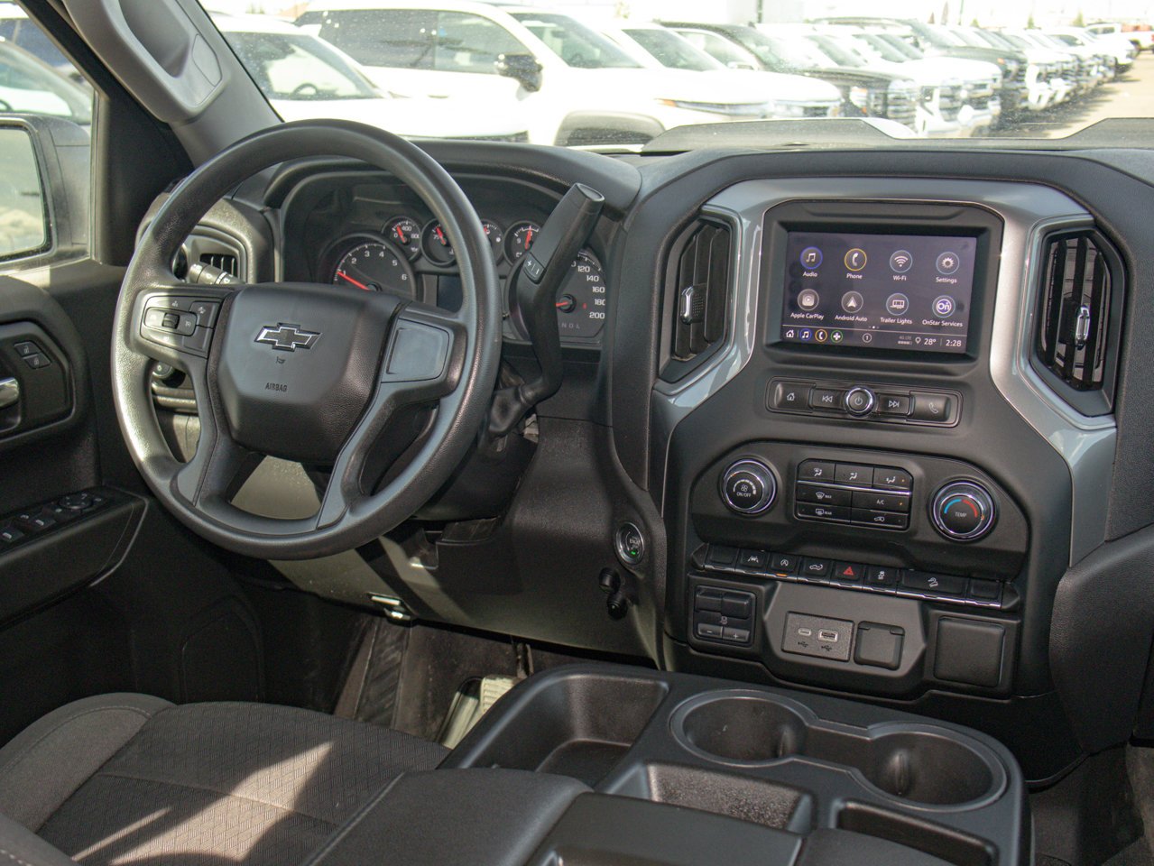 2024 Chevrolet Silverado 1500 4WD Crew Cab 147 Custom Trail Boss White Sherwood Park - photo #27