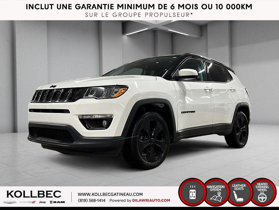 2020 Jeep Compass *** UN PROPRIO + CLEAN CARFAX *** White