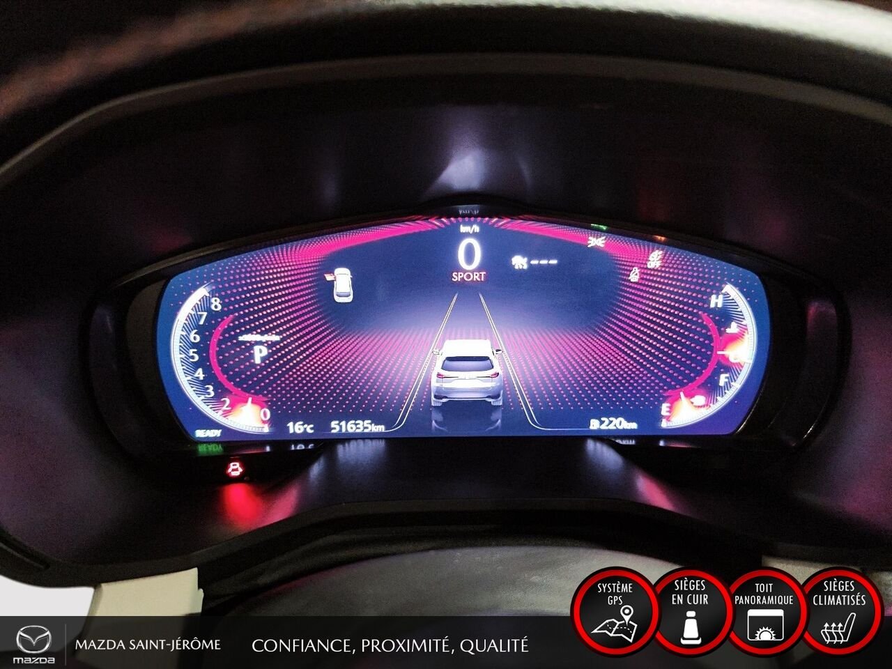 Mazda CX-90 hybride léger SIGNATURE TI | 1 PROPRIÉTAIRE | JAMAIS ACCIDENTÉ | HYBRIDE LÉGER | TOIT PANORAMIQUE | CUIR NAPPA 2024 Rouge Saint-Jérôme - photo #15