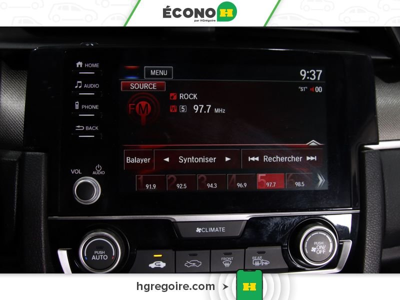 Honda Civic 822702 | LX AUTO GR ÉLEC A/C BLUETOOTH CAMÉRA 2020 Rouge Laval - photo #9
