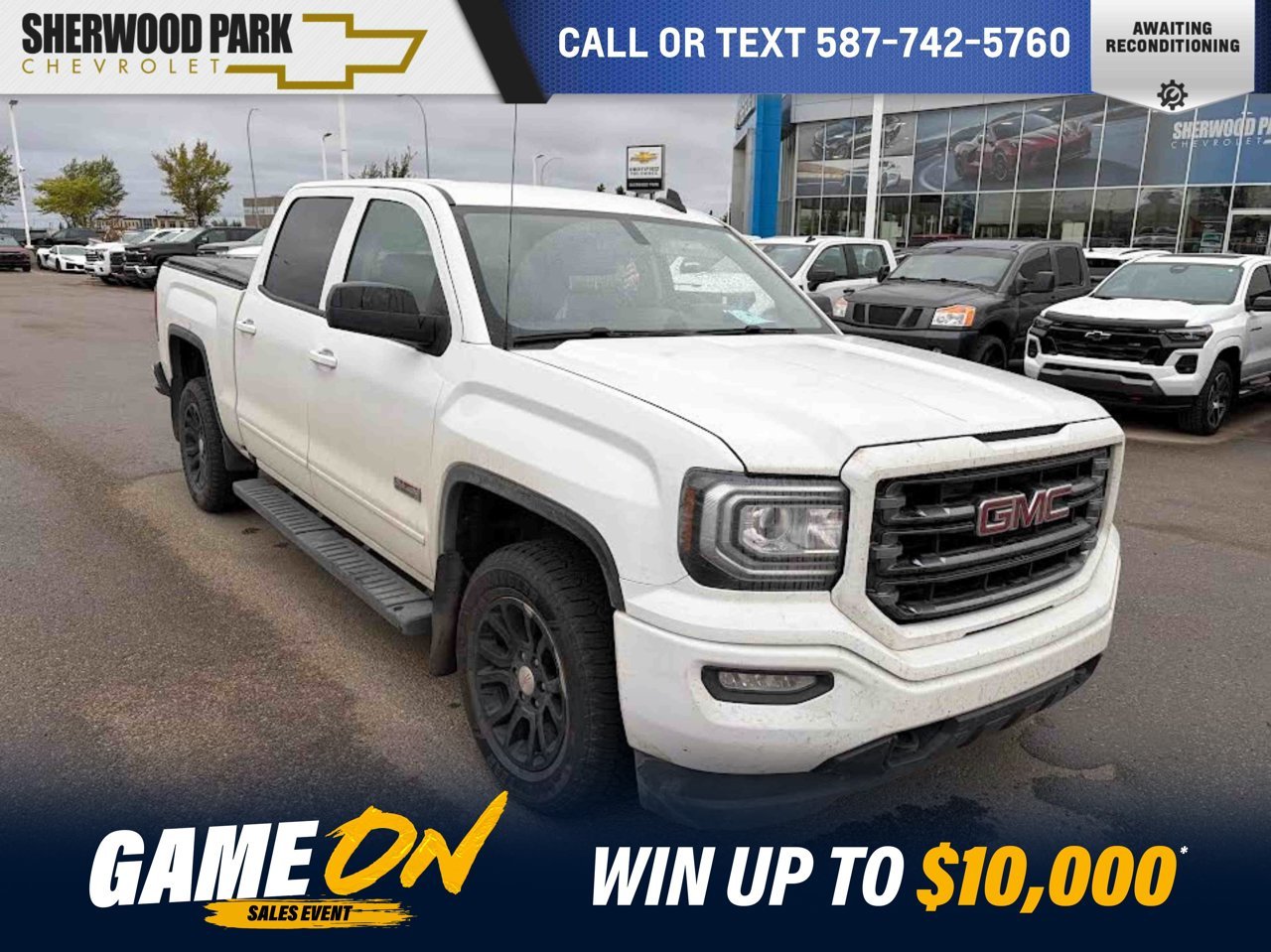 2017 GMC Sierra 1500 4WD Crew Cab 143.5 SLT White Sherwood Park - photo #0