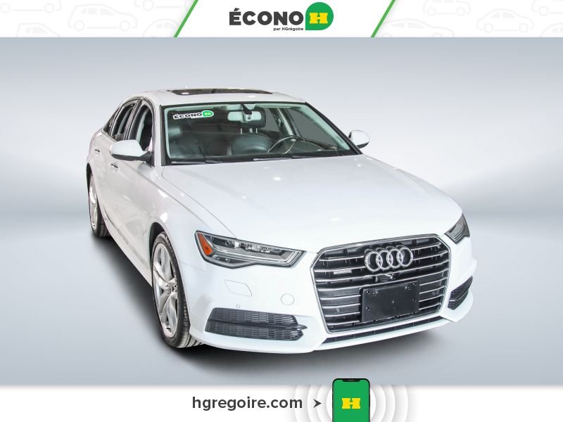 Audi A6 820138 | TECHNIK AWD V6 3.0 CUIR TOIT MAGS 2018 Blanc Laval - photo #0