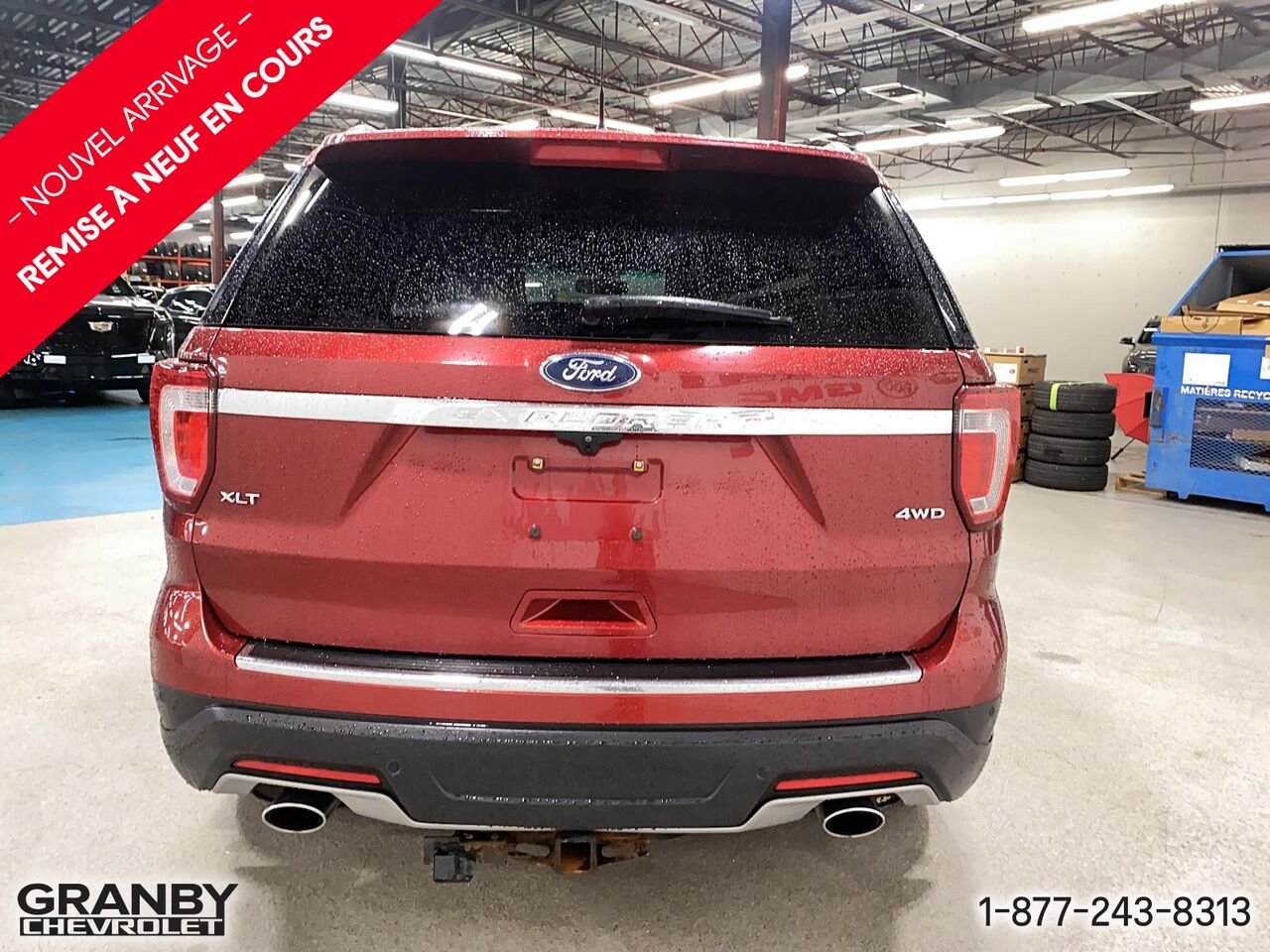 Ford Explorer XLT, quatre roues motrices | G3898 2018 Rouge Granby - photo #5