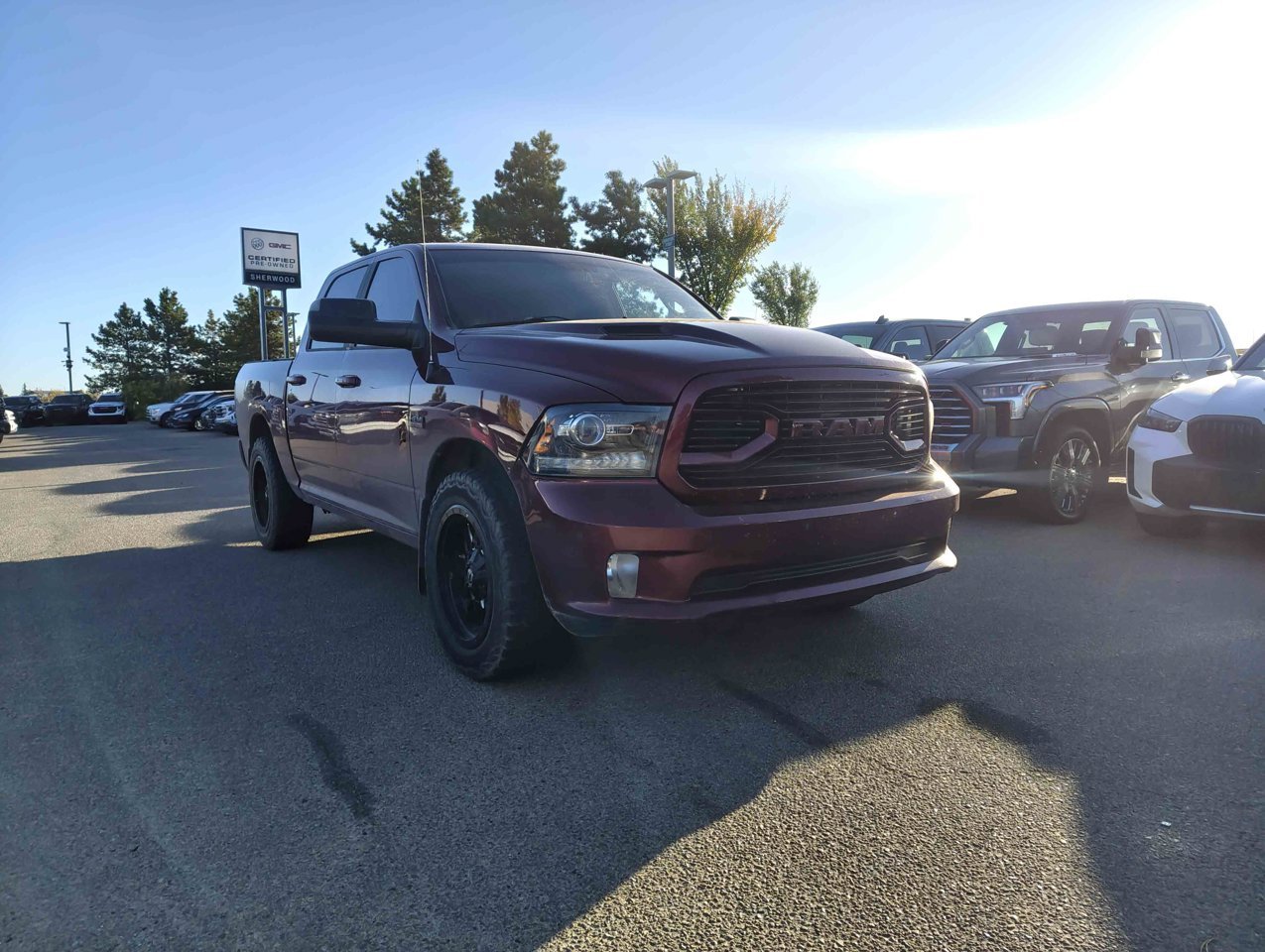 2018 Ram 1500 Sport 4x4 Crew Cab 5'7 Box *Ltd Avail* Red Sherwood Park - photo #2