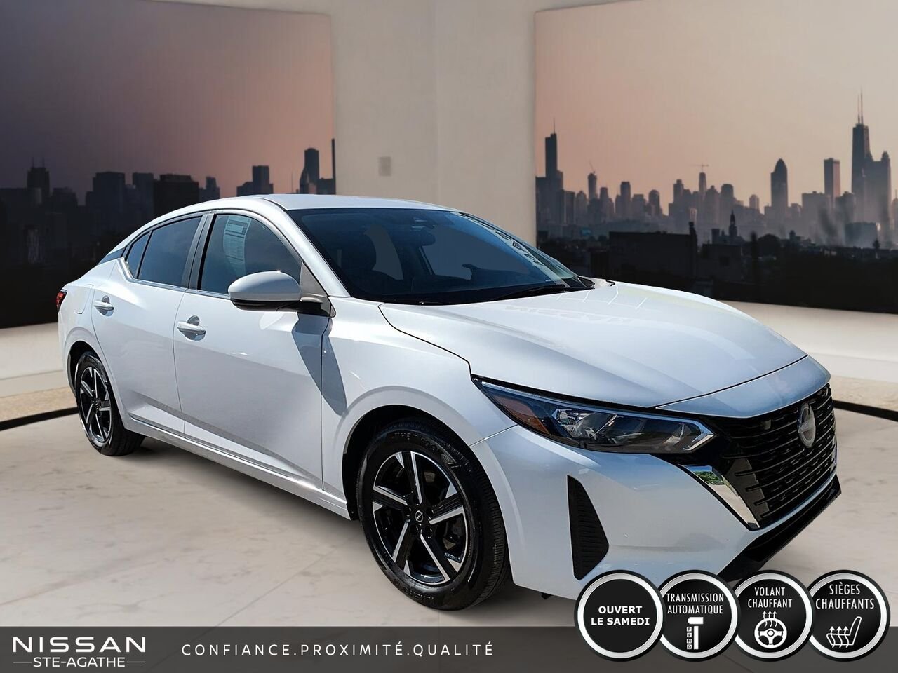 Nissan Sentra SV | CARPLAY | 2024 Blanc Saint-Jérôme - photo #2