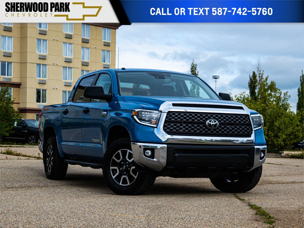 2019 Toyota Tundra 4x4 Crewmax SR5 Plus 5.7L Blue Sherwood Park - photo #0