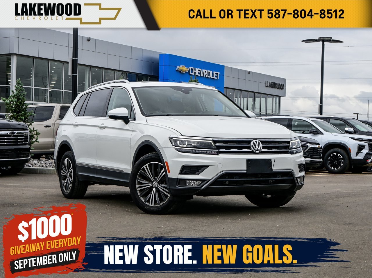 2018 Volkswagen Tiguan Highline 4MOTION White Sherwood Park - photo #0