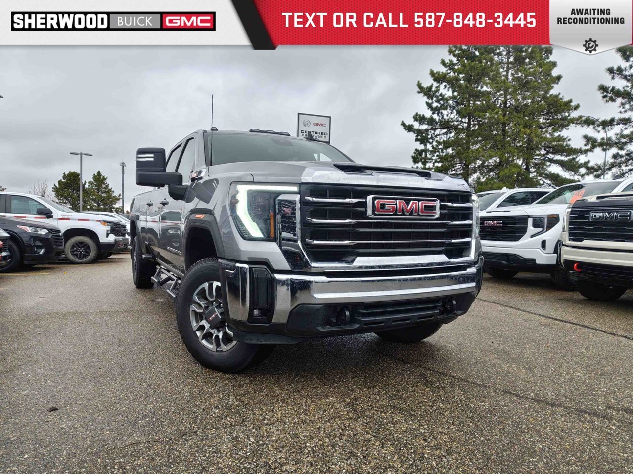 2026 GMC Sierra 3500HD 4WD Crew Cab 172 SLE Grey Sherwood Park - photo #0