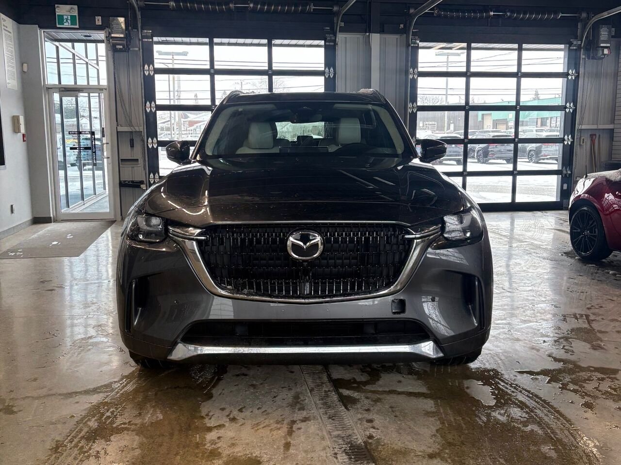 MAZDA CX-90 hybride rechargeable Signature TI 2026 Gris mécanique métallisé Châteauguay - photo #1