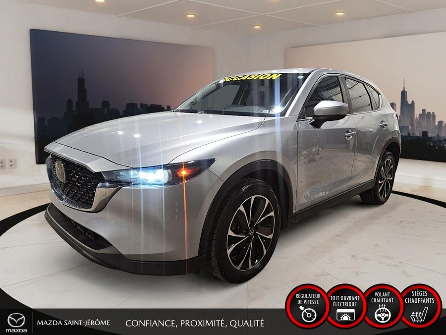 Mazda CX-5 GS LUXURY | TOIT OUVRANT | CUIR | AWD | 2023 Argent