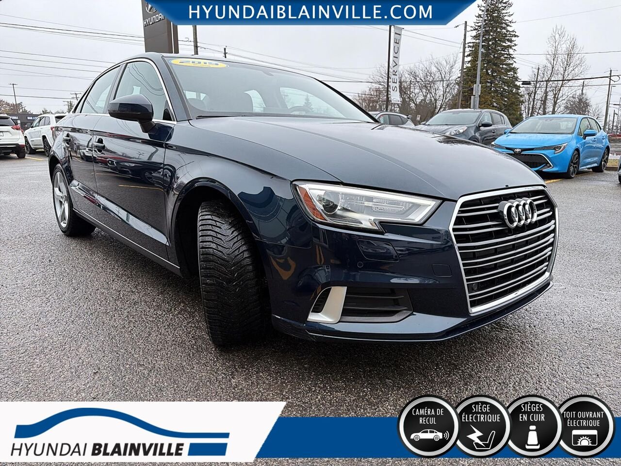 2019 Audi A3 berline Blue Blainville - photo #2