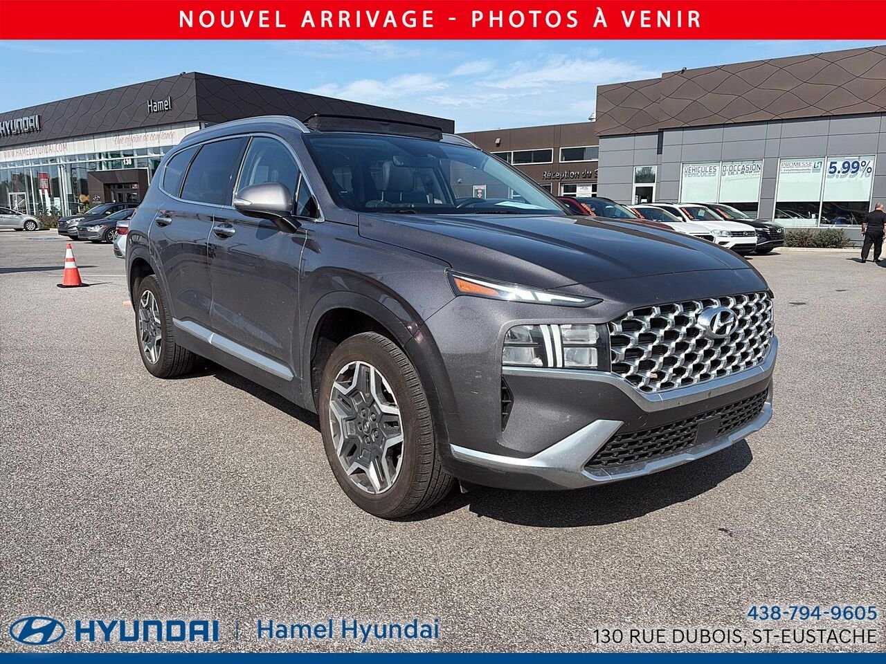 2021 Hyundai Santa Fe Hybrid Grey Saint-Eustache - photo #1